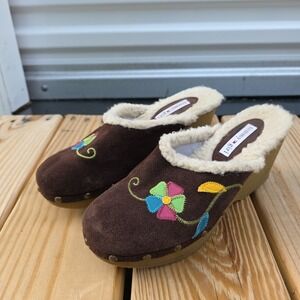 Tommy Girl Platform Heel Women's Size‎ 8 Vintage Suede Leather Stich 90's Y2K